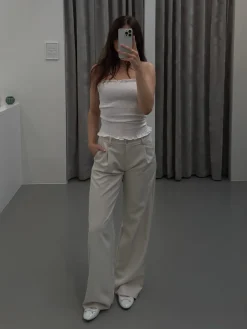 Astrid Frank Tall|Bukser|Marie bukser creme