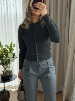 Astrid Frank Tall|Bukser|Marie bukser grå