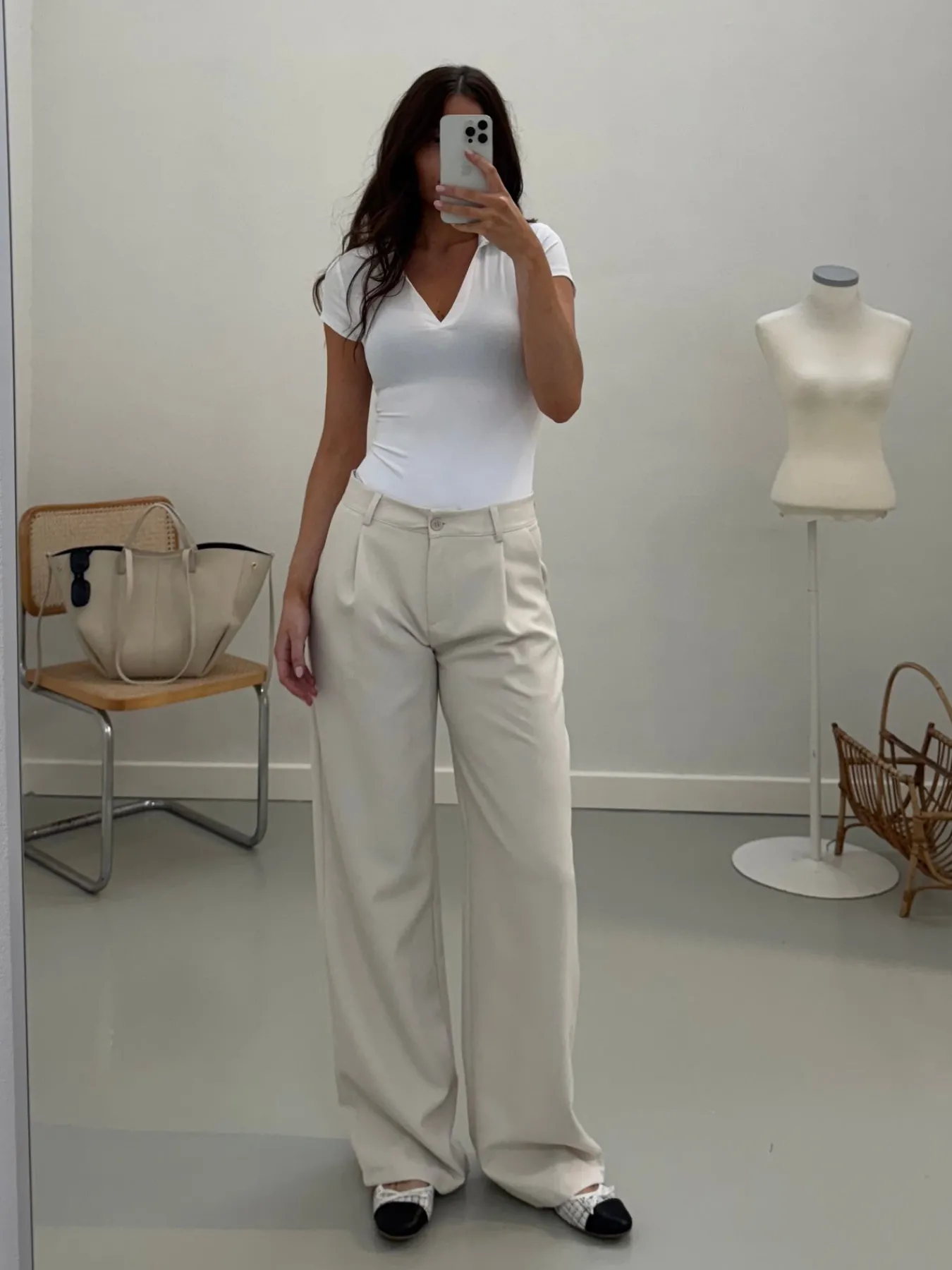 Astrid Frank Tall|Bukser|Olivia bukser creme