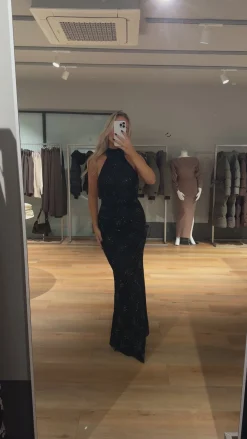 Astrid Frank Lange Kjoler|Silvia glimmer kjole